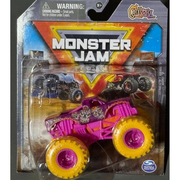 Spin Master Other - Hot Wheels Monster Jam Truck Calavera 1/64 Series 7 True Metal Yellow Tires